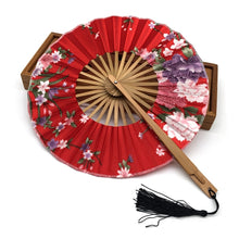 Load image into Gallery viewer, 1pcs High Quality Delicate Packaging Chinese Flower Bamboo Folding Hand
